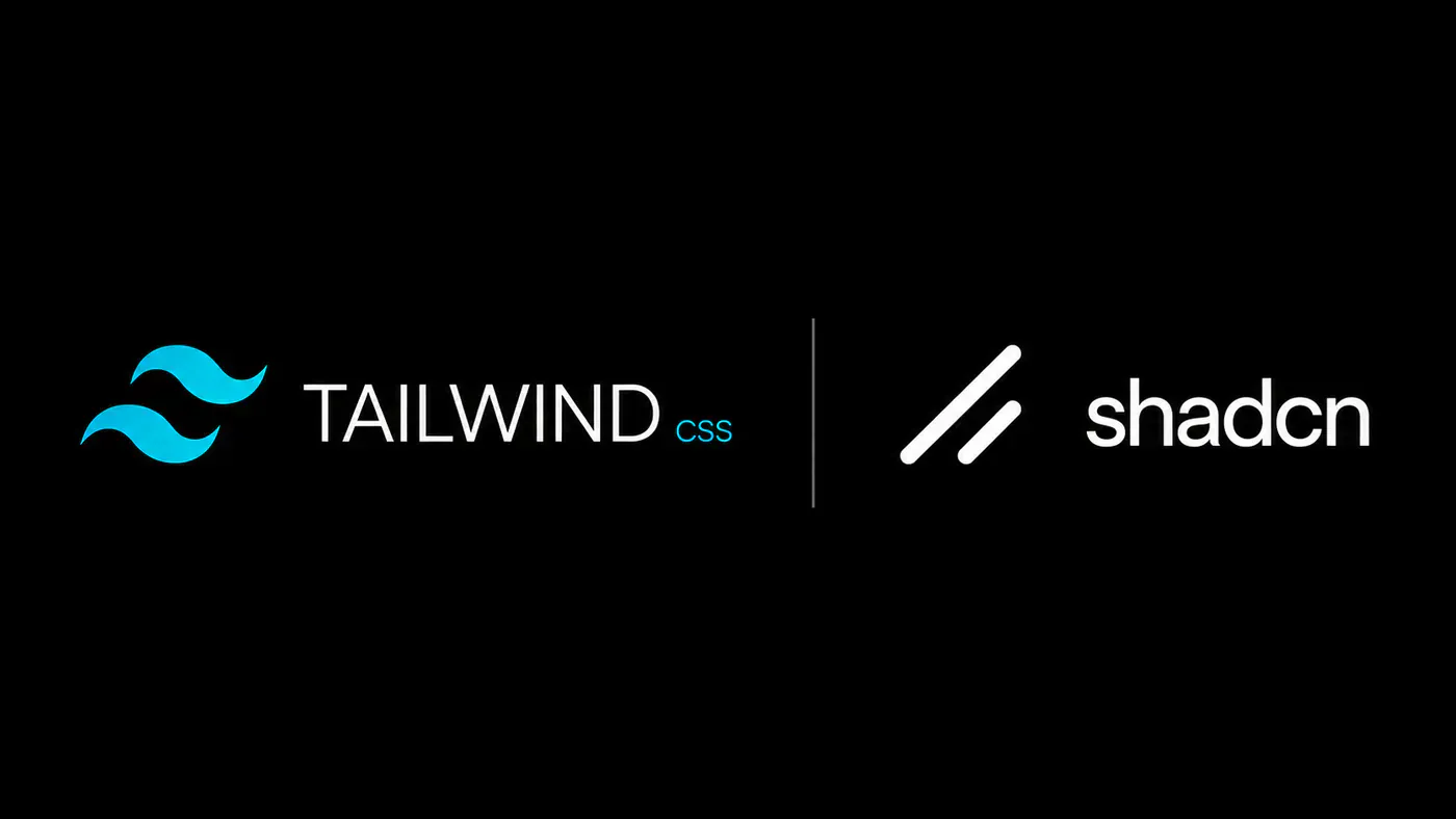 Tailwind CSS logo beside a component-based interface layout